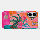 ピンク鮮やかの花の花瓶 Case-Mate iPhoneケース (裏面 (横))