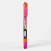 ピンク鮮やかの花の花瓶 iPhoneケース (右側面)