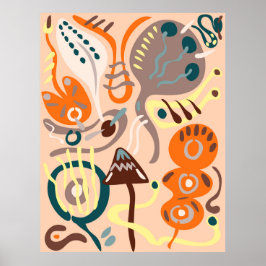 ピンク鮮やかの花 ポスター