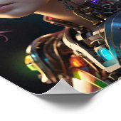 ピンク鮮やかの髪の人 ポスター (角)