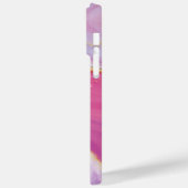 ピンク鮮やかアルコールインクとグリッター電話ケース Case-Mate iPhoneケース (裏面 / 左)