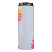 ピンク鮮やかイエローランダムマンダラモノグラム タンブラー (裏面)