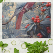 ピンク鮮やかガラ・コカトー キッチンタオル (折り畳み)