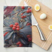 ピンク鮮やかガラ・コカトー キッチンタオル (四つ折り)