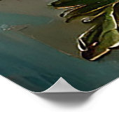 ピンク鮮やかキクの花 ポスター (角)