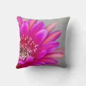 ピンク鮮やかサボテンの花花びら クッション (裏面)