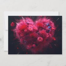 ピンク鮮やかハートバースト