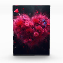 ピンク鮮やかハートバースト