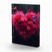 ピンク鮮やかハートバースト フォトブロック (右)