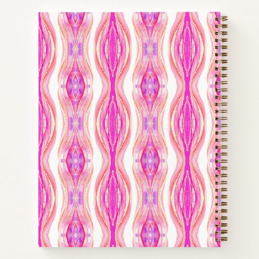 ピンク鮮やかパープルゴールデンゲード ノートブック (裏面)
