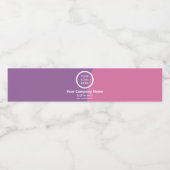 ピンク鮮やかパープルロ企業のゴのブランドカスタム ペットボトルラベル (シングルラベル)