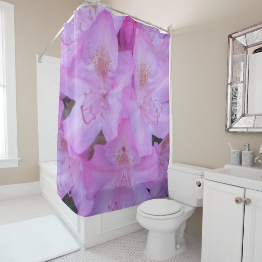 ピンク鮮やかフローラシャワーカーテン シャワーカーテン (インサイチュ)