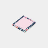 ピンク鮮やかフローラ名前をカスタムする ポストイット (アングル)