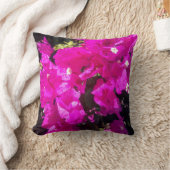 ピンク鮮やかフローラ クッション (ブランケット)