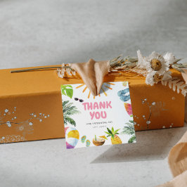 ピンク鮮やかプールパーティー フェイバータグ