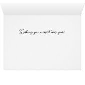 ピンク鮮やか牡丹フラワーロッシュハシャナーカード (内部横(下))