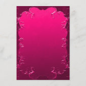 ピンク鮮やか装飾品エレガンス結婚詳細 エンクロージャーカード (裏面)