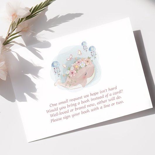 ピンク鯨クラゲのベビー エンクロージャーカード