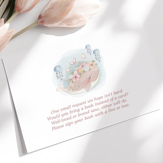 ピンク鯨クラゲのベビー エンクロージャーカード