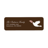 ピンク鳩住所 シール (正面)