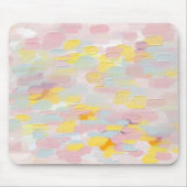 ピンク黄色の油ブラシのストローク。モダン抽象芸術 マウスパッド (正面)