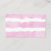 ピンク黄色の花のまわりにおむつラッフルカード エンクロージャーカード (裏面)