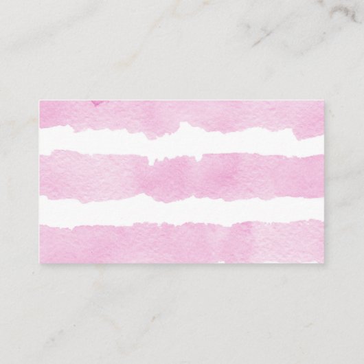 ピンク黄色の花のまわりにおむつラッフルカード エンクロージャーカード (裏面)