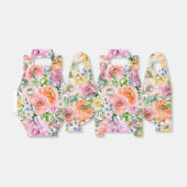 ピンク黄色オレンジ色バラ花模様 フェイバーボックス (折り畳みなし)