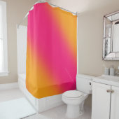 ピンク黄色グラデーション シャワーカーテン (インサイチュ)