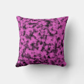 ピンク黒キュービズム抽象芸術パターン クッション (裏面)