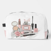 ピンク10代のと白のガールコスメ ドップキット (正面)