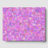 ピンク16誕生日パーソナライズされたゲストブックジオメトリック ゲストブック (裏面)