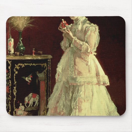 ピンク1867年の女性 マウスパッド (正面)
