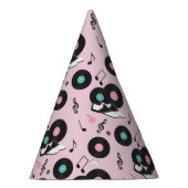 ピンク1950sレトロダイナーバースデーパーティーハット – Sock H パーティーハット (右)