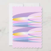 ピンク1st誕生日招待状 招待状 (裏面)