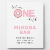 ピンク1th誕生日マムオーサバー フォトプラーク (正面)