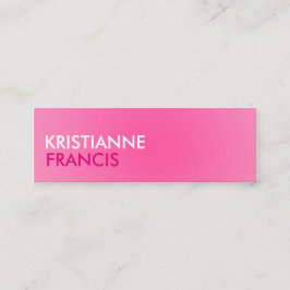 ピンク2の調子の小型カード スキニー名刺