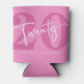 ピンク220th20誕生日パーティギフト 缶クーラー (正面)