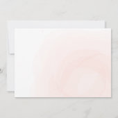 ピンク3かわいい動物のマスクのバーチャル赤ちゃんシャワー 招待状 (裏面)