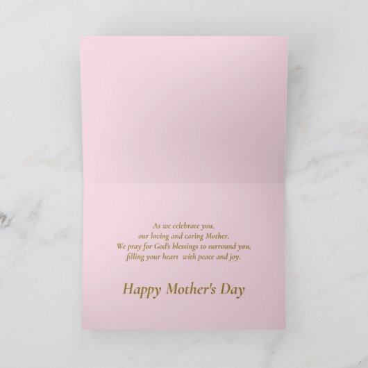 ピンク3枚聖なる書物、 経典スペシャル・マザーズデイ カード (内部)
