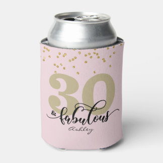 ピンク30と素晴らしい誕生日クーラーボックス 缶クーラー