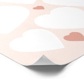 ピンク30の理由私たちはあなたを愛するハート誕生日 ポスター (角)