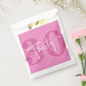 ピンク30回第30回誕生日パーティー フェイバーバッグ (封をした状態)