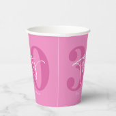ピンク30回第30回誕生日パーティー 紙コップ (右)