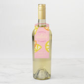 ピンク30歳の誕生日メキシコのアディオス20sのお願い ボトルネックタグ (ボトル)