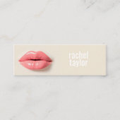ピンク3Dリップモダンプロフェッショナル スキニー名刺 (正面)
