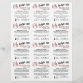 ピンク3x4小さい正方形のサンプル挿入 (正面)