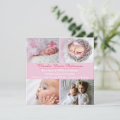 ピンク4の写真-誕生の発表 案内状 (スタンド正面)