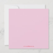 ピンク4の写真-誕生の発表 案内状 (裏面)