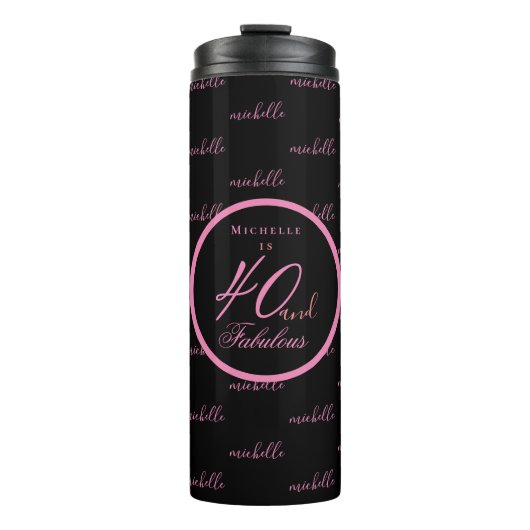 ピンク40と素晴らしい誕生日 タンブラー (正面)